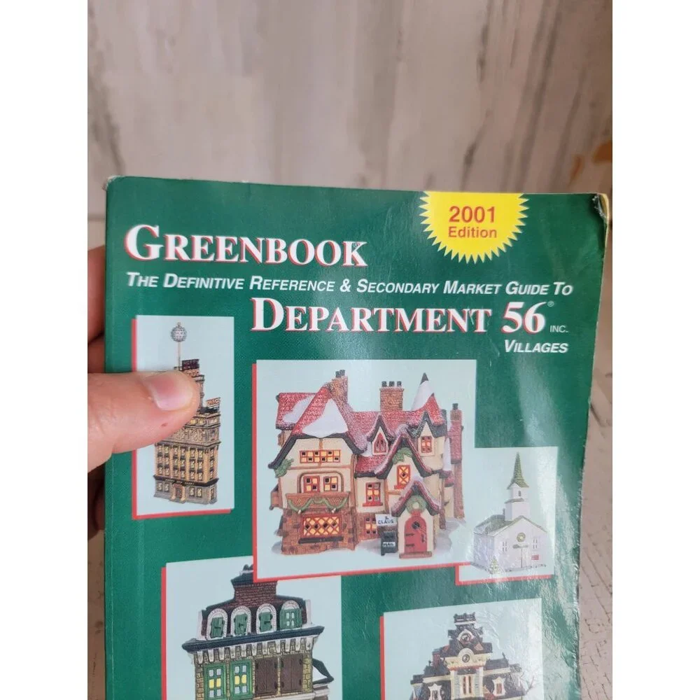 Vintage green book‎ Department 56 2001 guide to book